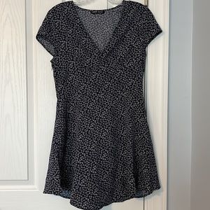 SHEIN Navy Floral Mini Dress